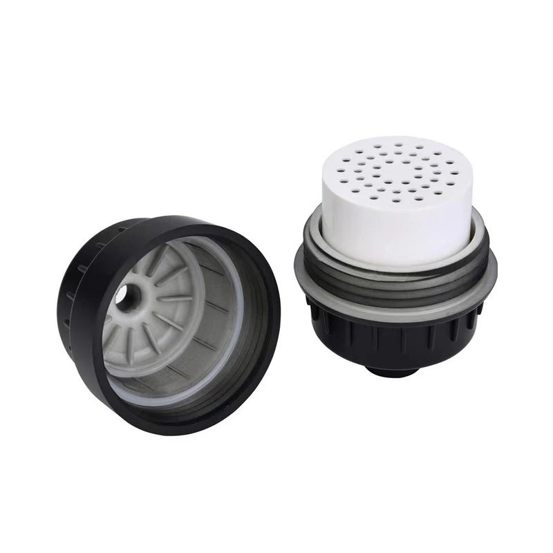Y&D Black Vitamin C Shower Head Filter - 20 Stage Filtration System with Extra Replacement Cartridge - Removes Chlorine & Hard Water Impurities - Image 2